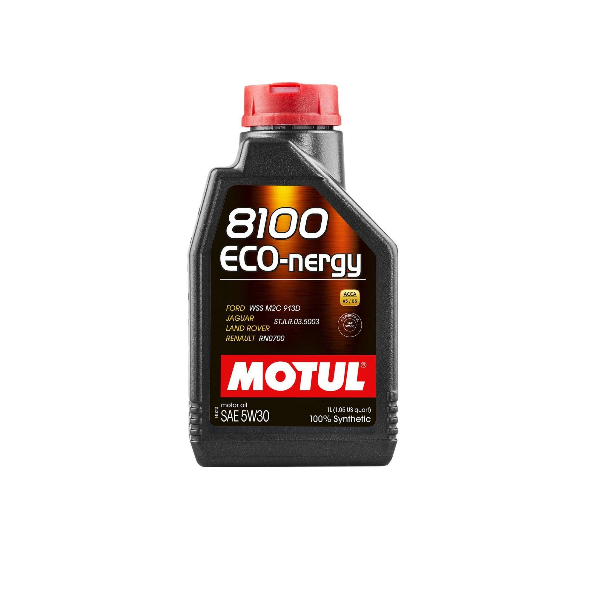 Jaguar Land Rover Engine Oil (5w30) (1 Liter) (ECO-Nergy 8100) - Motul 102782